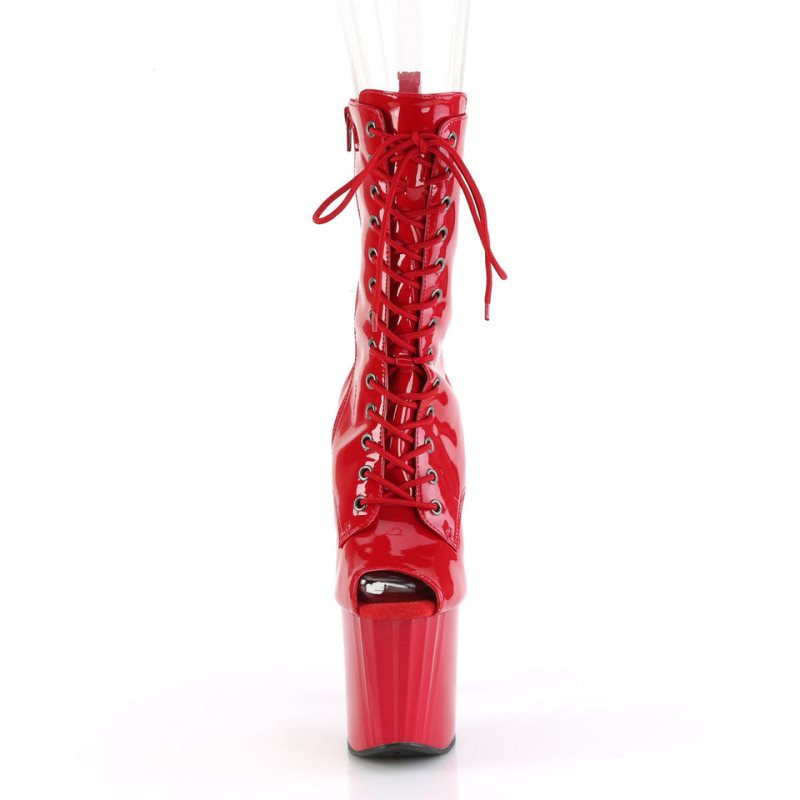 Pleaser Enchant-1041 Stiefel Damen Rot | MVQKPKUOT