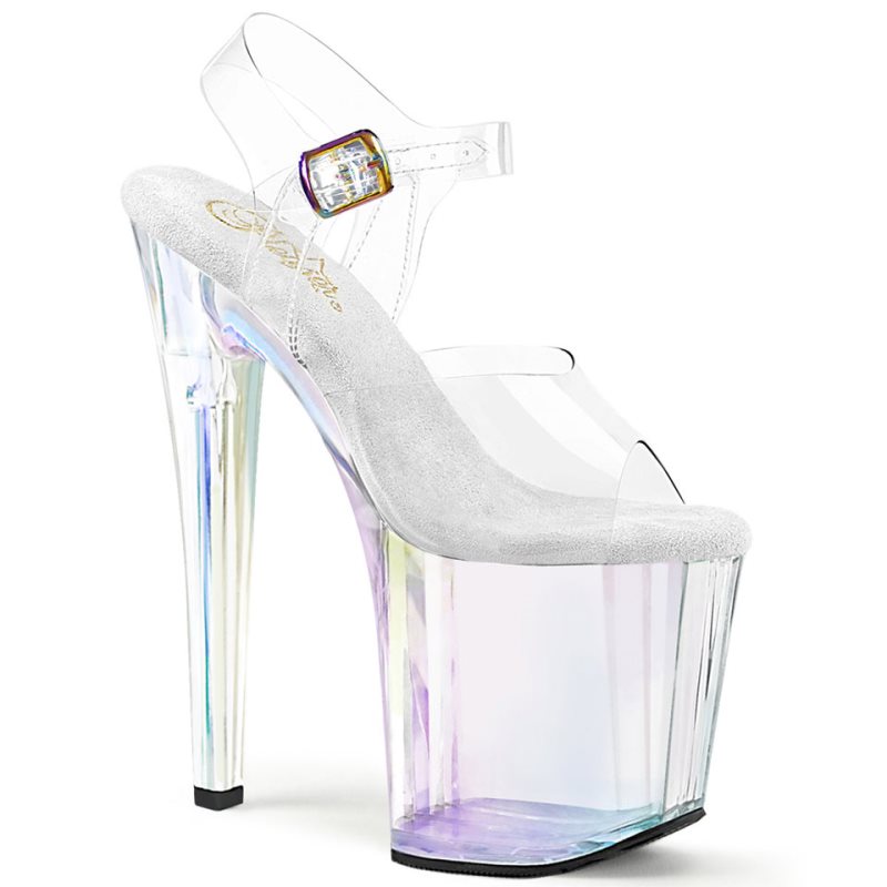 Pleaser Enchant-708HT Plateau High Heels Damen Clear | QCOAQYAHB