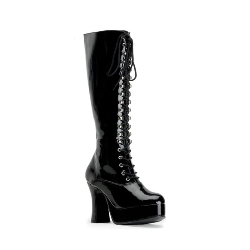 Pleaser Exotica-2020 Kniehohe Stiefel Damen Schwarz | WMJDQRFKY