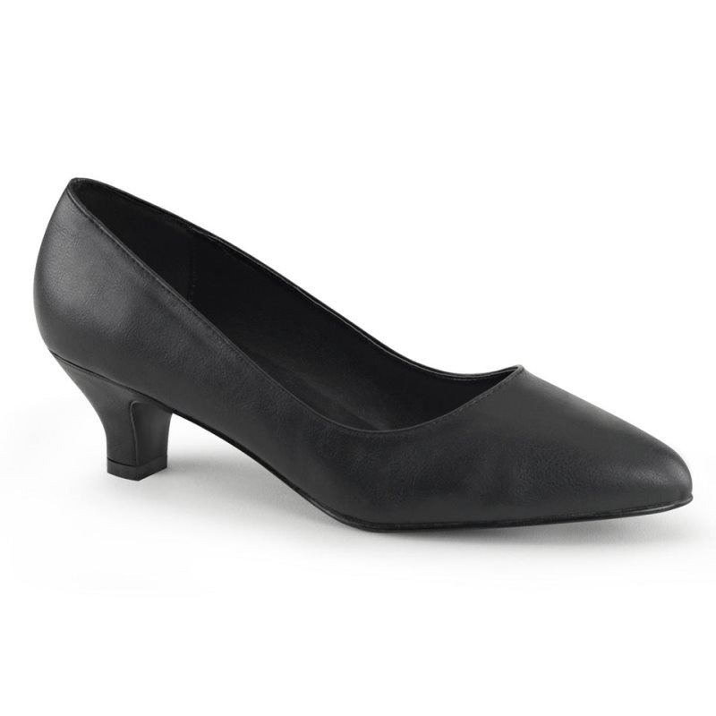 Pleaser Fab-420 Vegan Leather Pumps Damen Schwarz | EYMCACDLP