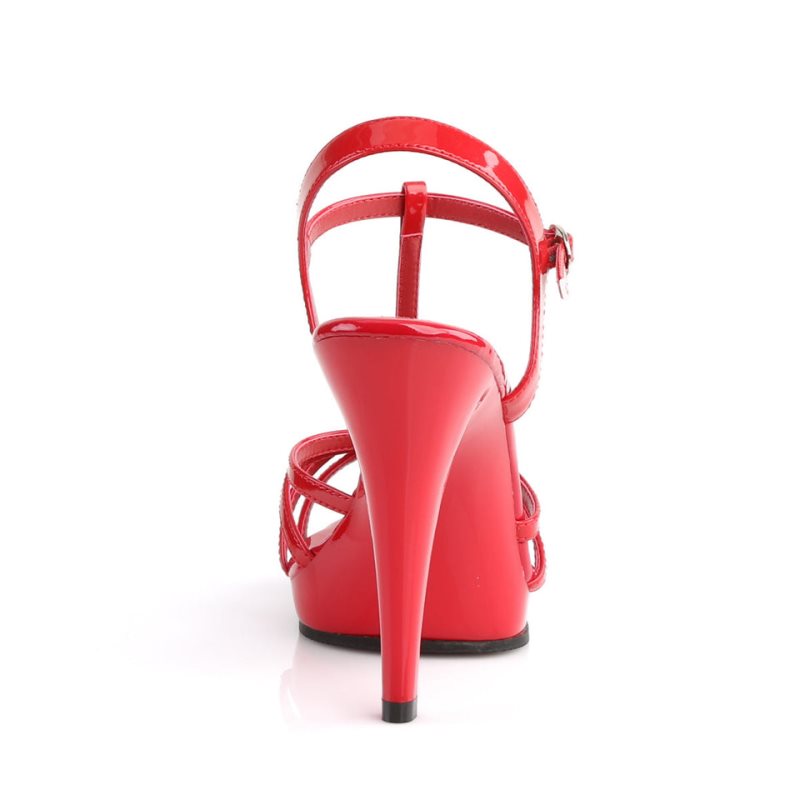 Pleaser Flair-420 Highheels Damen Rot | EHXNMEFGQ