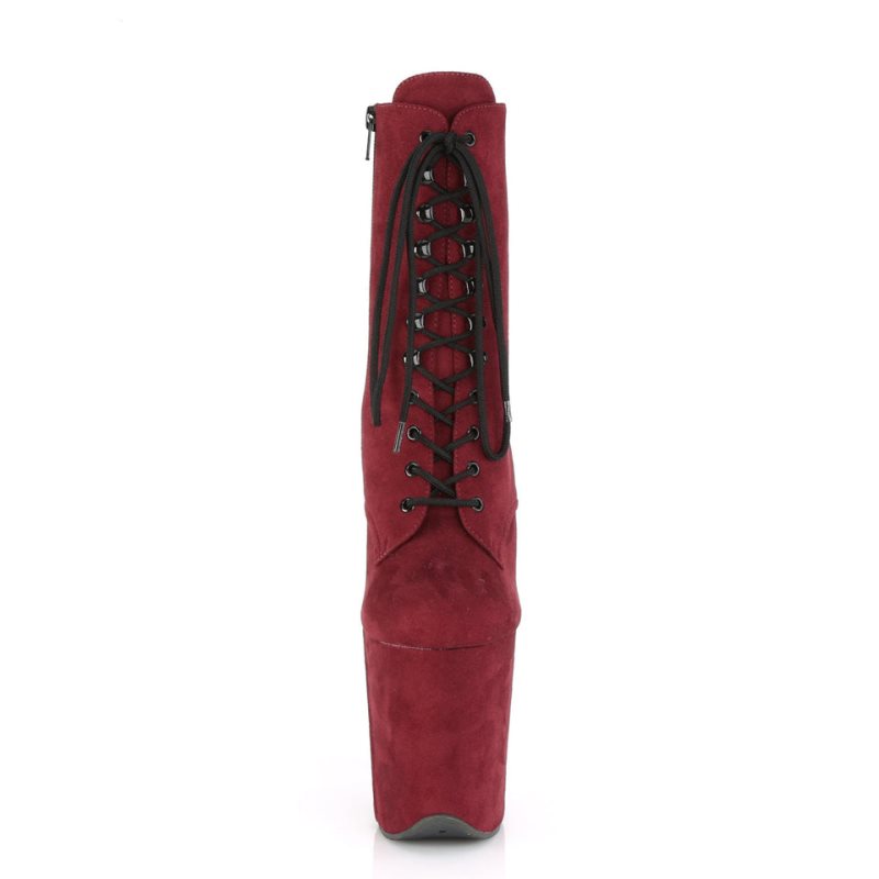 Pleaser Flamingo-1020FS Stiefel Damen Bordeaux | NECMMCSYP