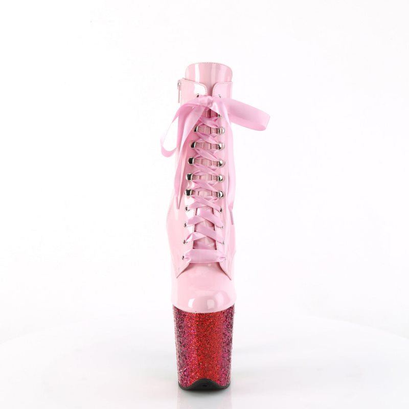 Pleaser Flamingo-1020HG Stiefel Damen Rosa Mehrfarbig | TPZKDBQKU