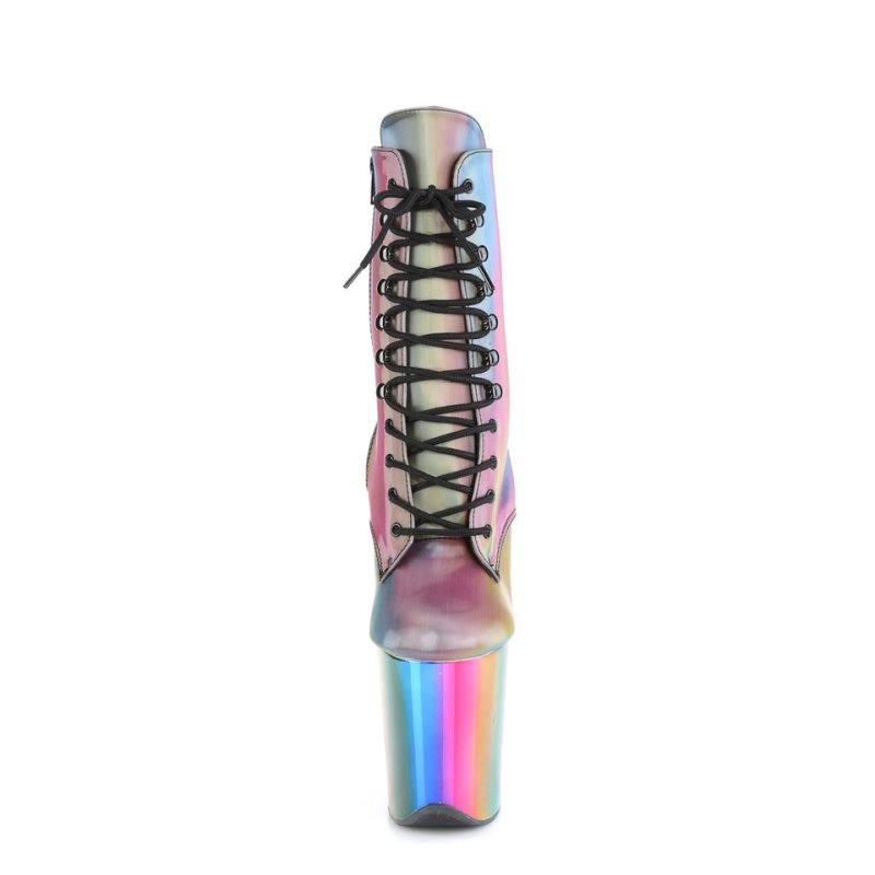 Pleaser Flamingo-1020RC-REFL Stiefel Damen Mehrfarbig | UICNZKJMS