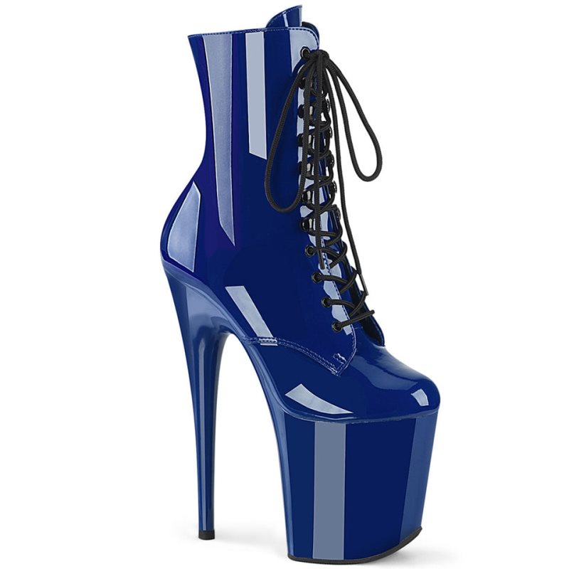 Pleaser Flamingo-1020 Stiefel Damen Blau | IZJUDSOGQ