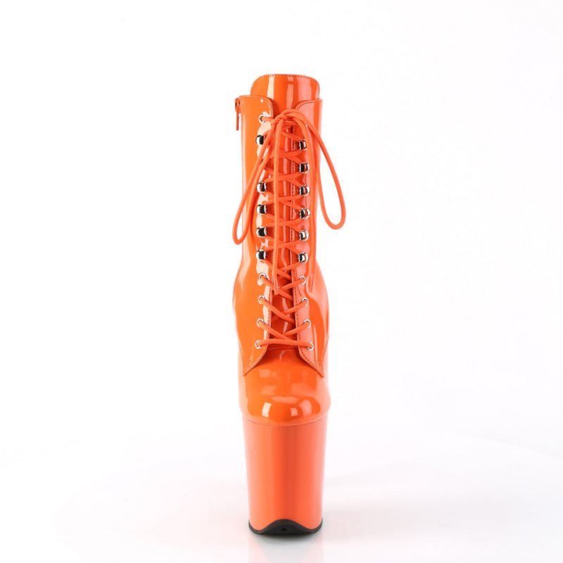 Pleaser Flamingo-1020 Stiefel Damen Orange | GDBOCOYWZ