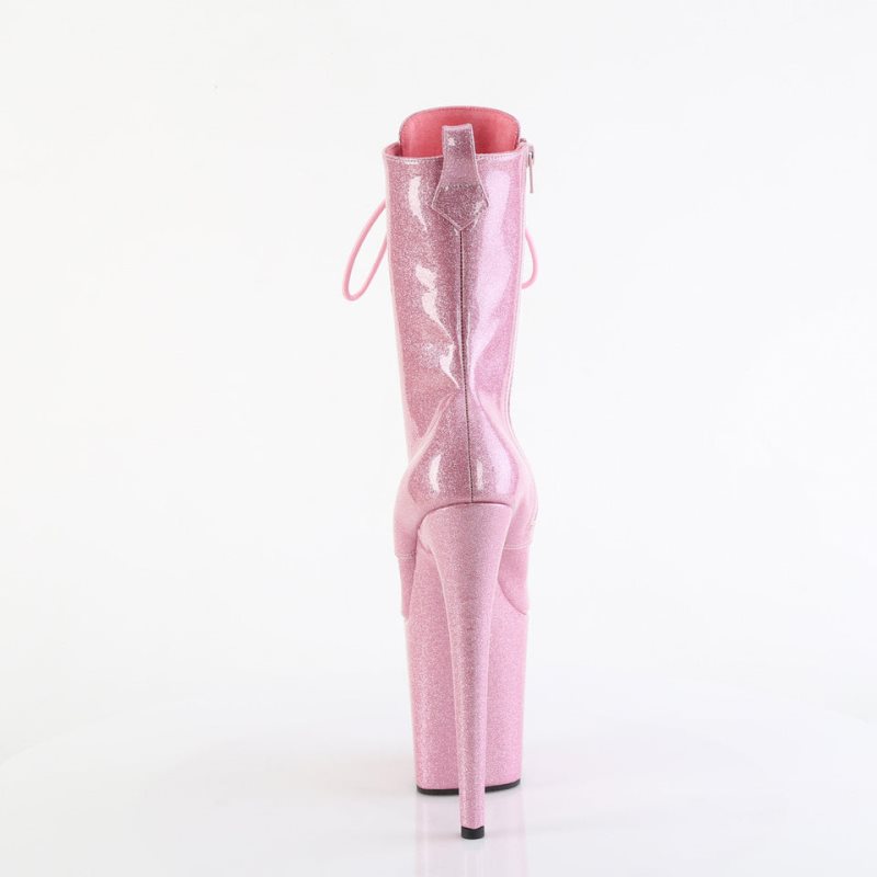 Pleaser Flamingo-1040GP Stiefel Damen Rosa | WQXEWFUNP