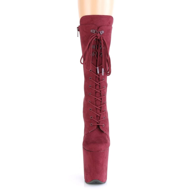 Pleaser Flamingo-1050FS Stiefel Damen Bordeaux | VYNJSNKGH