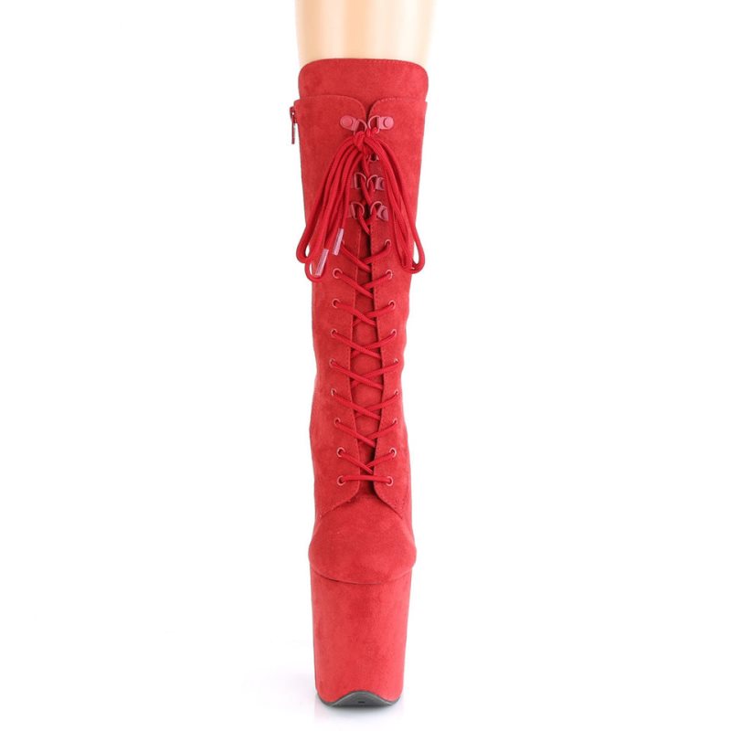 Pleaser Flamingo-1050FS Stiefel Damen Rot | RHONHFPZQ