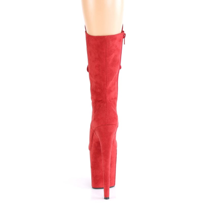 Pleaser Flamingo-1050FS Stiefel Damen Rot | RHONHFPZQ