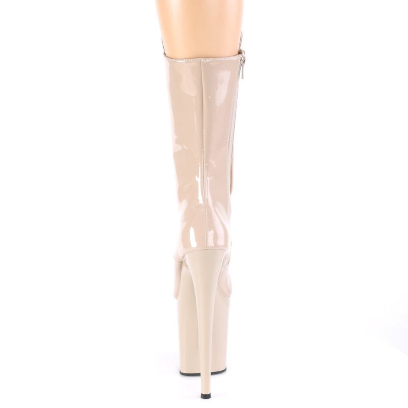 Pleaser Flamingo-1050 Stiefel Damen Beige | BPFNUTSFR