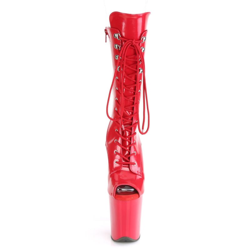 Pleaser Flamingo-1051 Stiefel Damen Rot | LEXSFWAPB