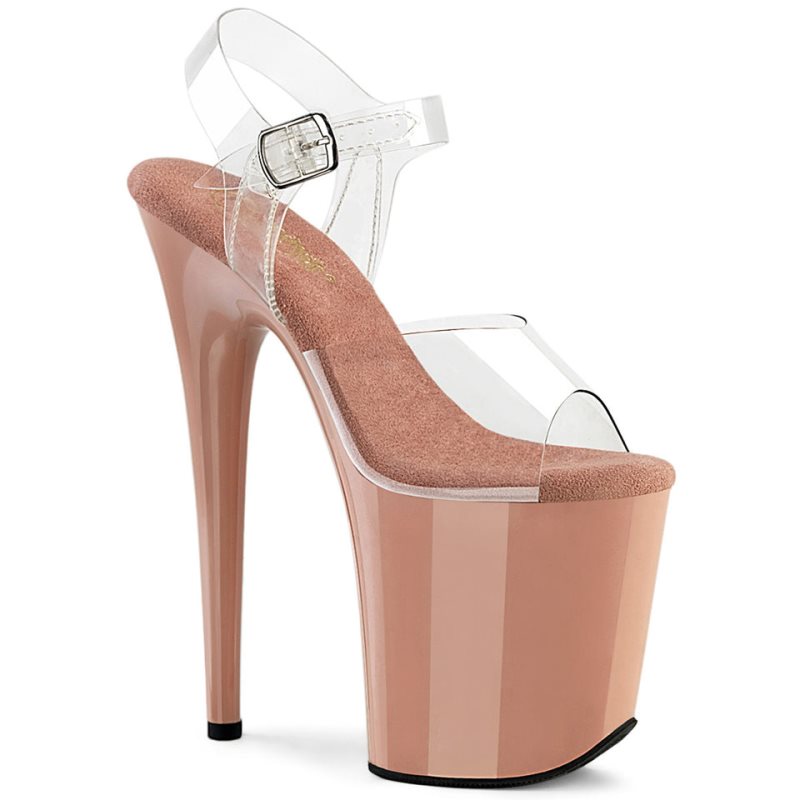 Pleaser Flamingo-808 Plateau High Heels Damen Rosa | DOVKKSJPW