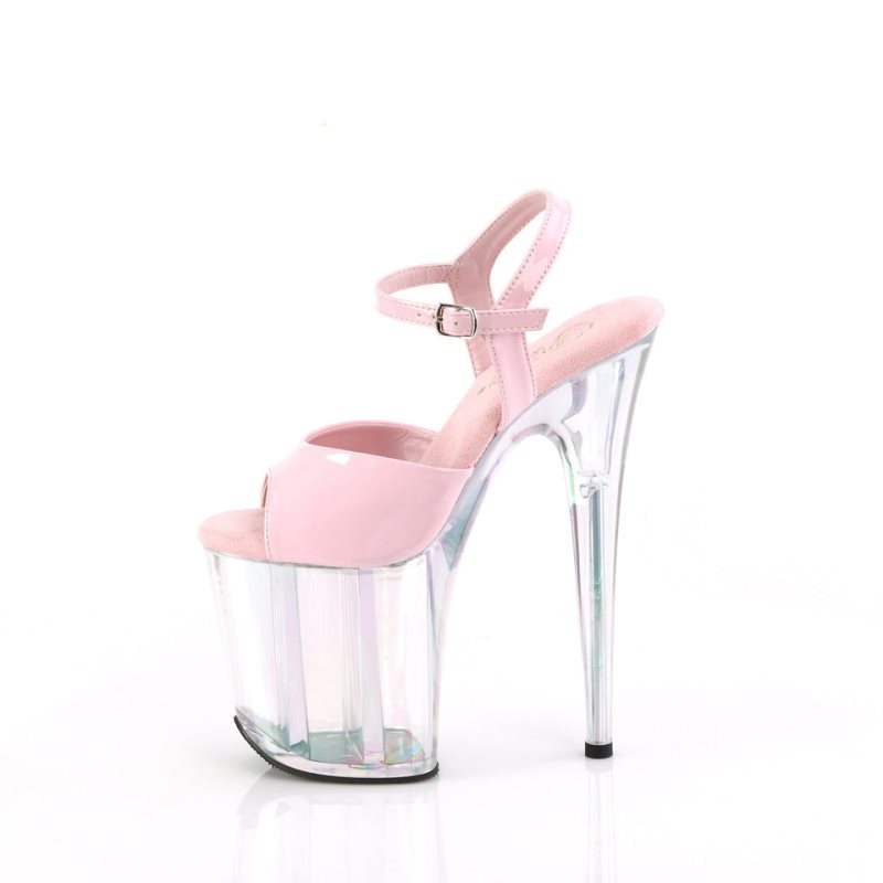 Pleaser Flamingo-809HT Plateau High Heels Damen Rosa | NIVTUEYRK