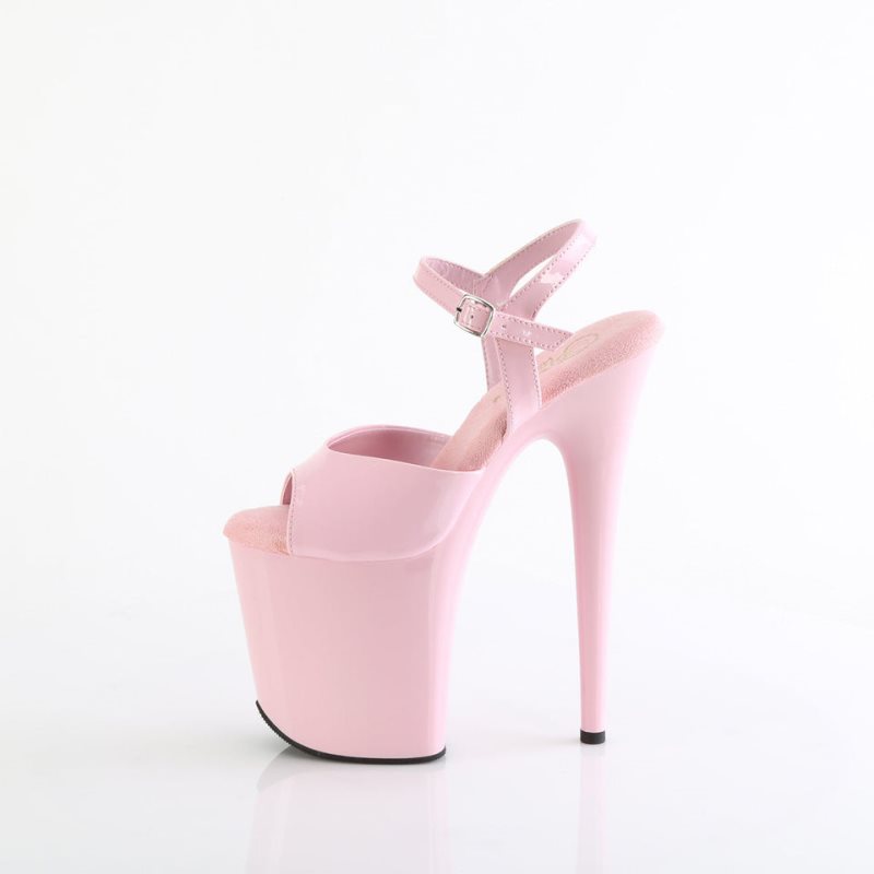 Pleaser Flamingo-809 Plateau High Heels Damen Rosa | ZMPLQELVO