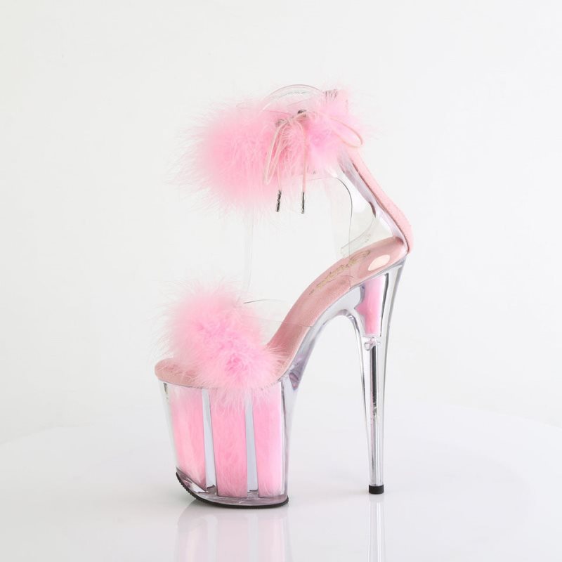 Pleaser Flamingo-824F Plateau High Heels Damen Rosa | ENKPYMNBF