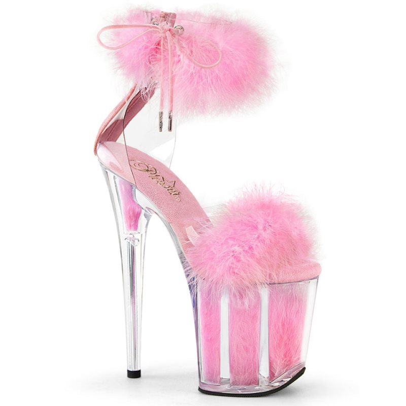 Pleaser Flamingo-824F Plateau High Heels Damen Rosa | ENKPYMNBF