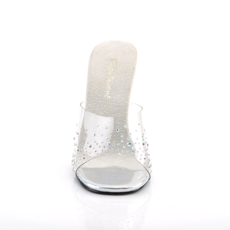 Pleaser Gala-01SD Pantoletten Damen Clear | RADSPMVIR