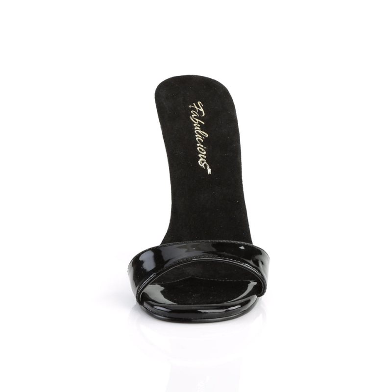 Pleaser Gala-01S Pantoletten Damen Schwarz | ANLXHORGD