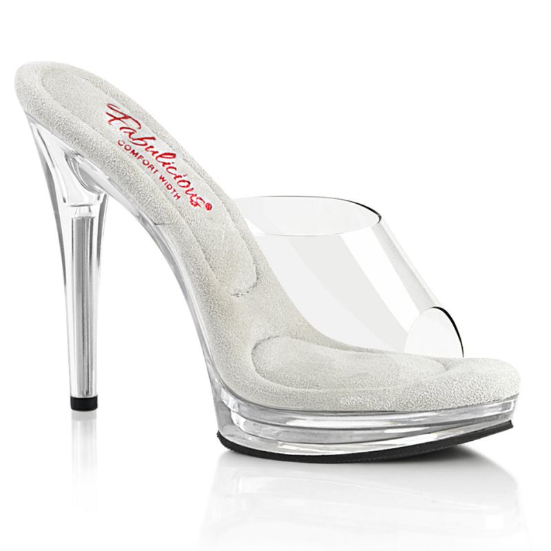 Pleaser Glory-501 Plateau High Heels Damen Clear | OTXLFRECI