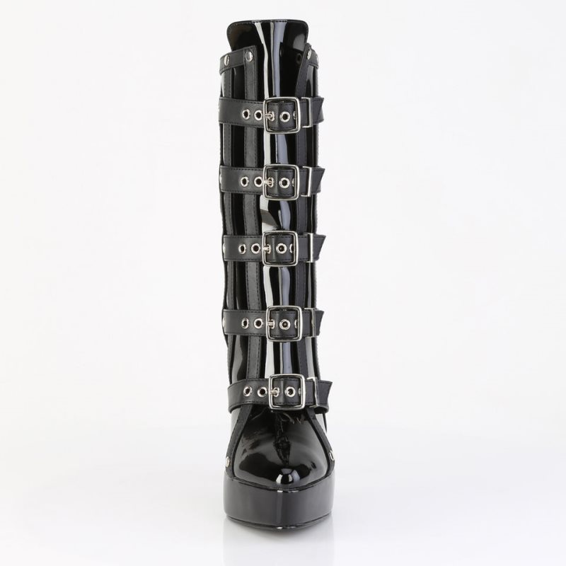 Pleaser Indulge-1038 Stiefel Damen Schwarz | HFKQVUZDK