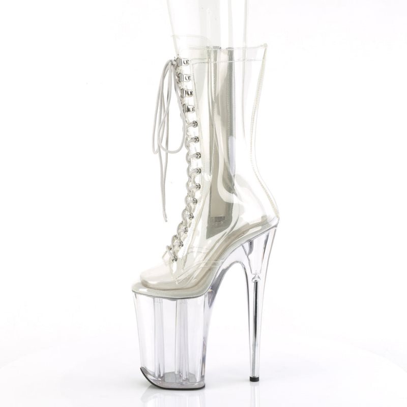 Pleaser Infinity-1050C Stiefel Damen Clear | JWOXGURCI