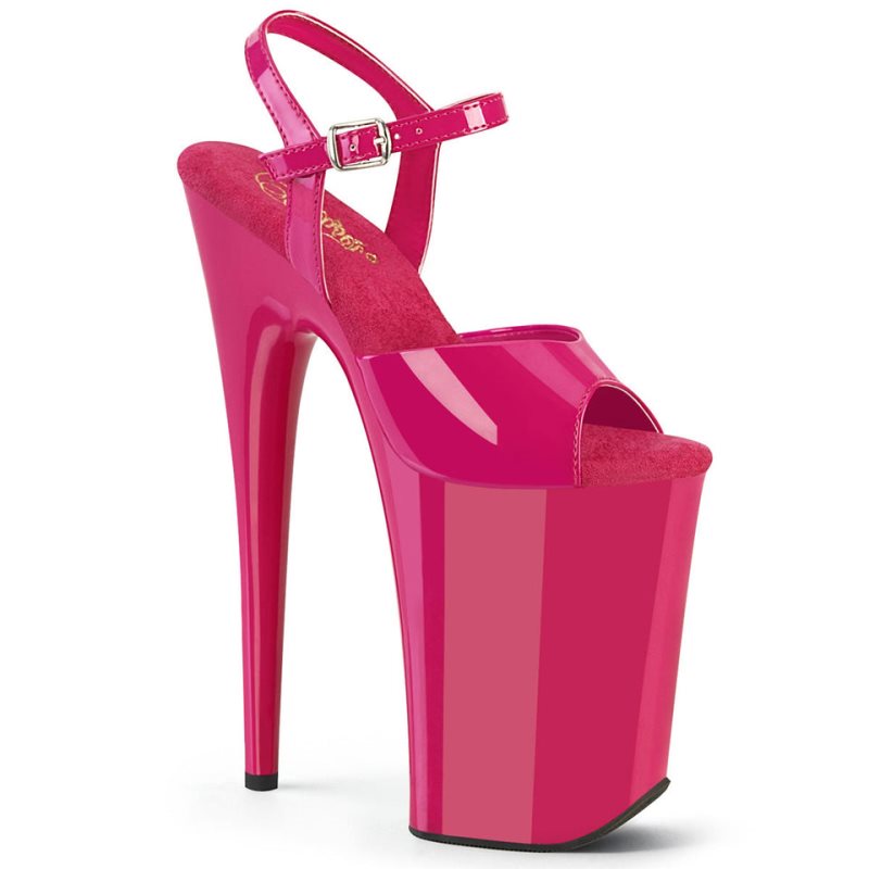 Pleaser Infinity-909 Plateau High Heels Damen Rosa | MSEKZJBXP