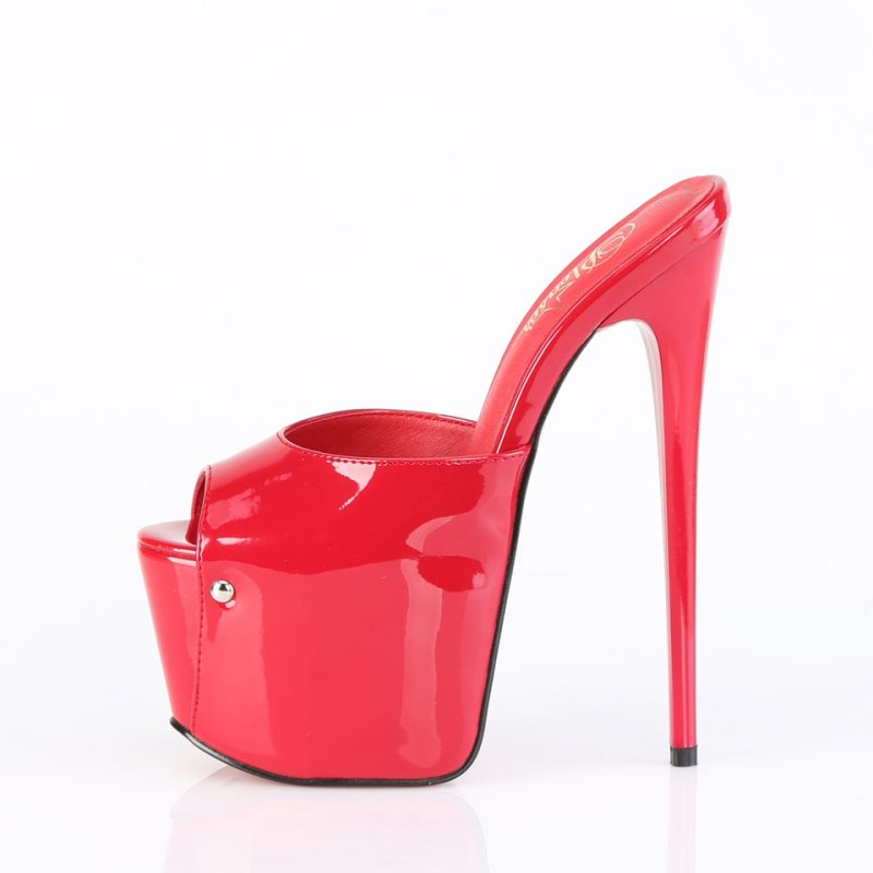 Pleaser Jubilant-01 Plateau High Heels Damen Rot | GNXHUMATX