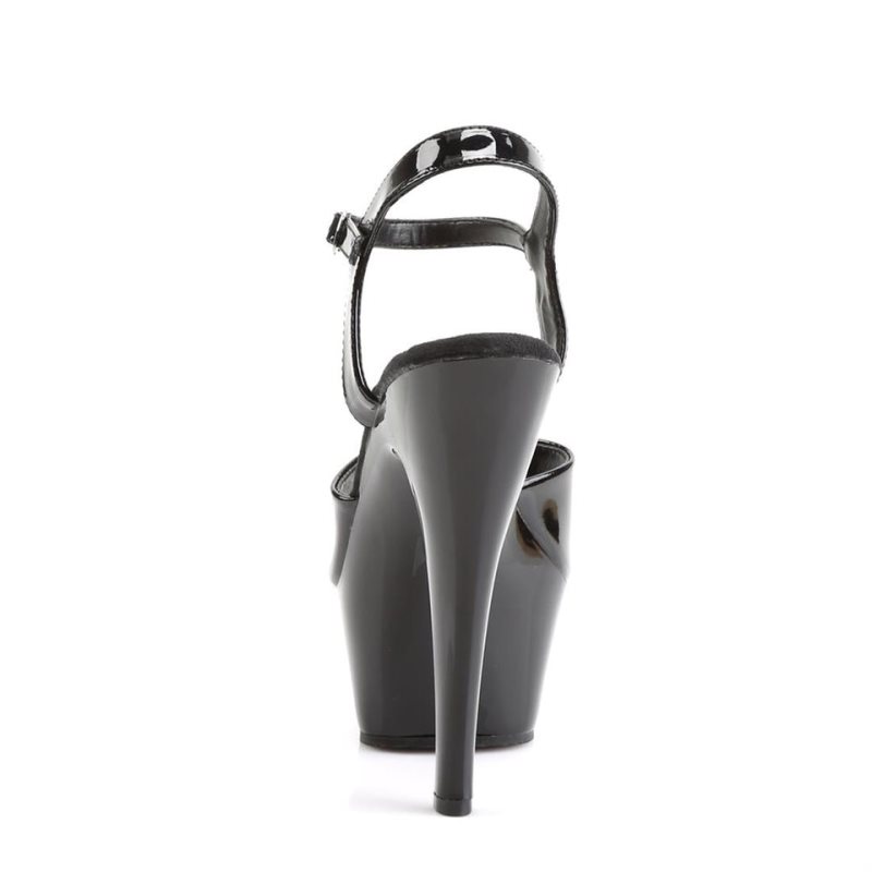 Pleaser Juliet-209 Plateau High Heels Damen Schwarz | JDOCCYQSG