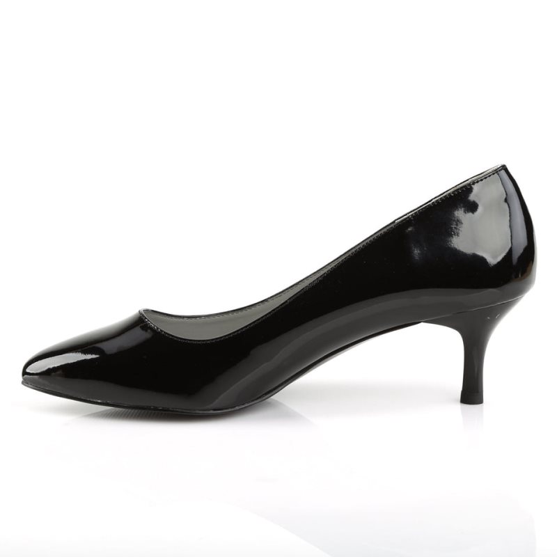 Pleaser Kitten-01 Pumps Damen Schwarz | ZWEQVFJGM