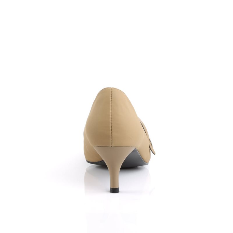 Pleaser Kitten-03 Pumps Damen Beige | MJQFLNFOT