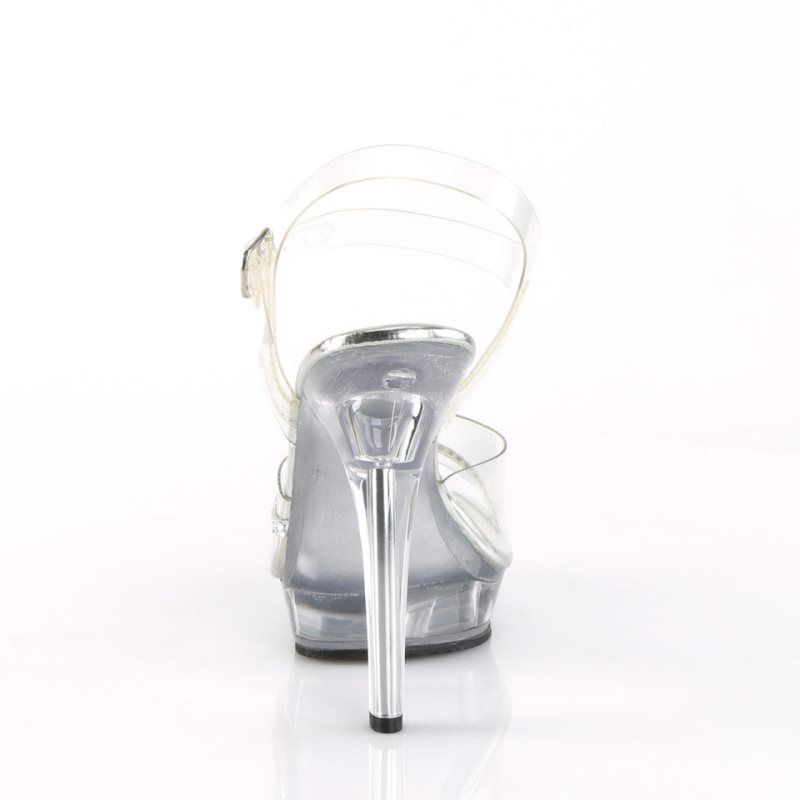 Pleaser Lip-108R Highheels Damen Clear | DLNKUOHKV