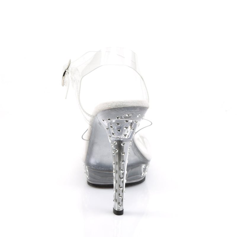 Pleaser Lip-108SDT Highheels Damen Clear | THREYUGRF