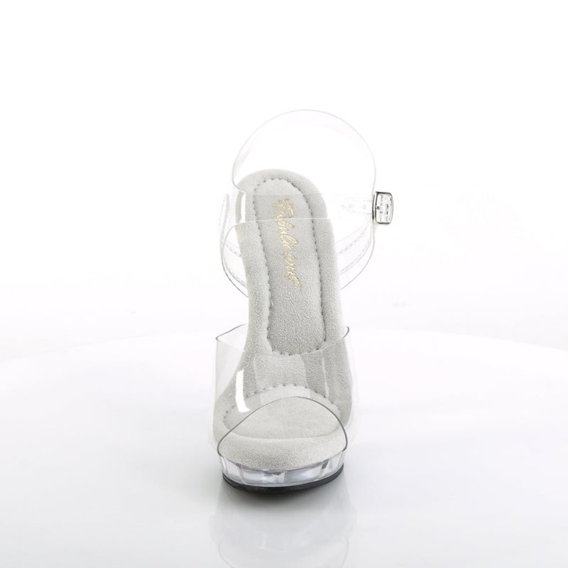 Pleaser Lip-108 Highheels Damen Clear | UIZDBXJWH