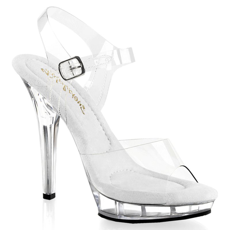 Pleaser Lip-108 Highheels Damen Clear | UIZDBXJWH