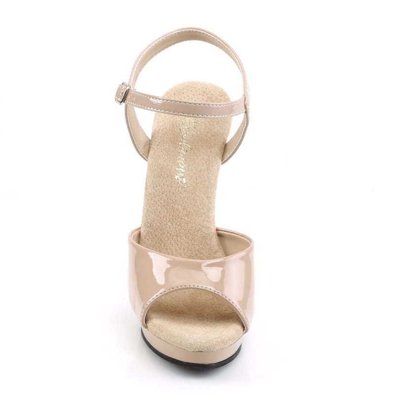 Pleaser Lip-109 Highheels Damen Beige | SNLPVIOPW