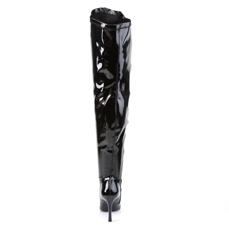 Pleaser Lust-3000X Overknee Stiefel Damen Schwarz | ZSKPCHPMT