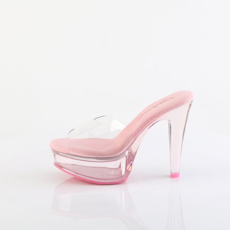 Pleaser Martini-501 Plateau High Heels Damen Rosa | WZVAEUZCM