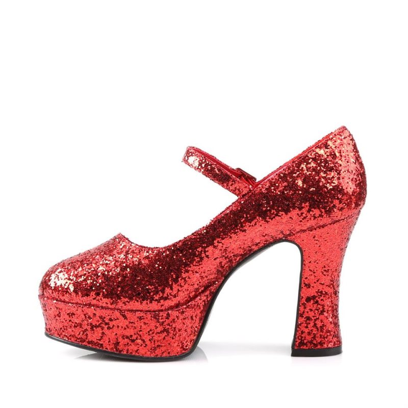 Pleaser Maryjane-50G Pumps Damen Rot | WKUJCAUTL