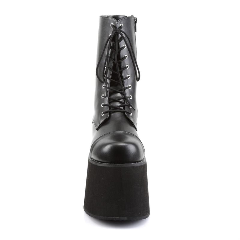 Pleaser Monster-10 Vegan Leather Stiefel Damen Schwarz | IURFAKRWS