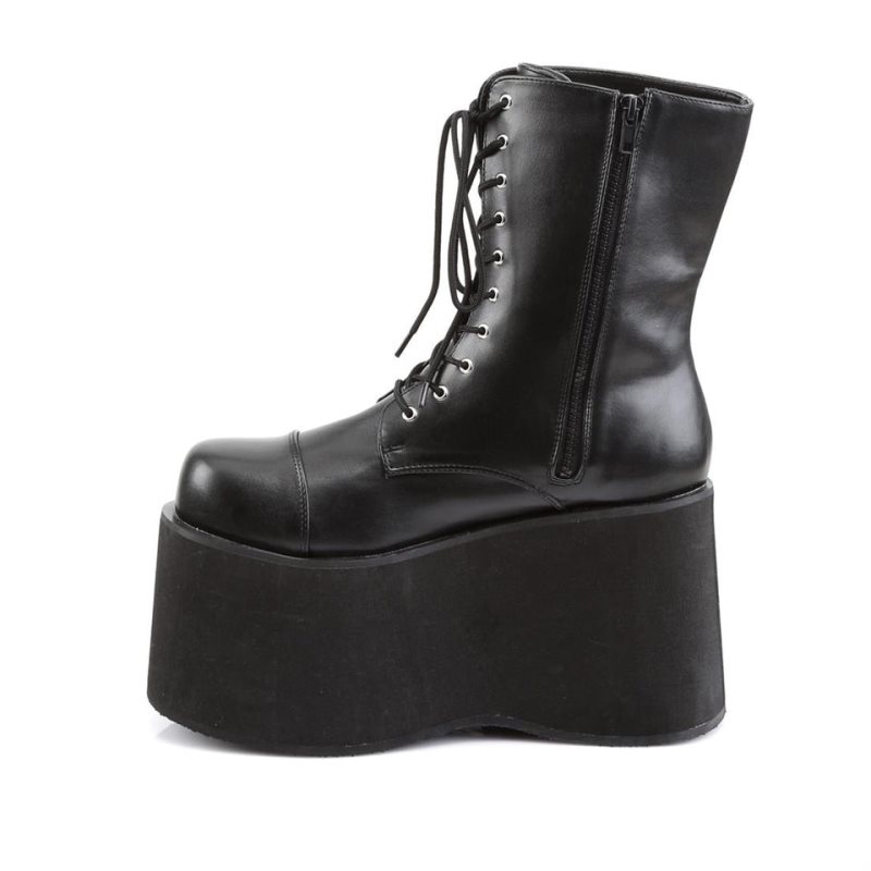 Pleaser Monster-10 Vegan Leather Stiefel Damen Schwarz | IURFAKRWS