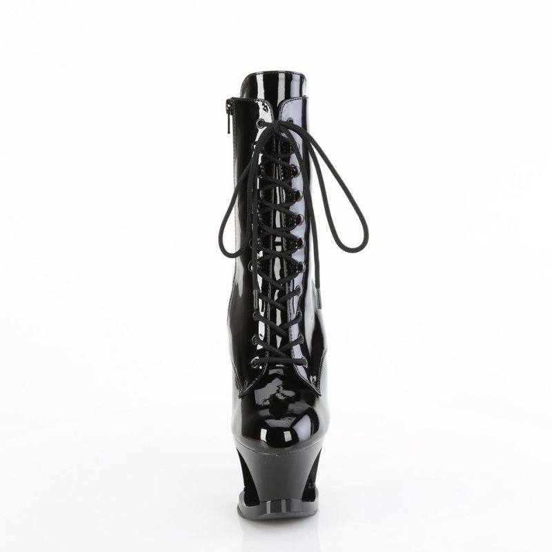 Pleaser Moon-1020DIA Stiefel Damen Schwarz | VQAYGHCIF