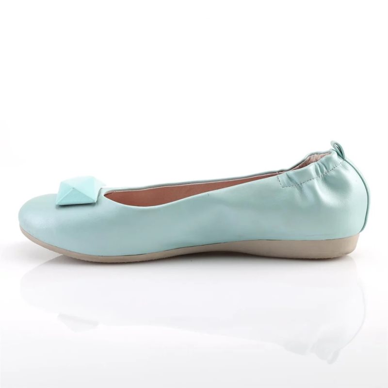 Pleaser Olive-08 Ballerinas Damen Blau | UAIMLDYZQ