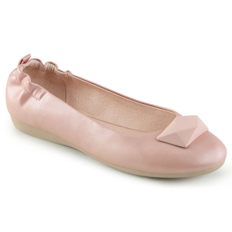 Pleaser Olive-08 Ballerinas Damen Rosa | UNOLQUBWM