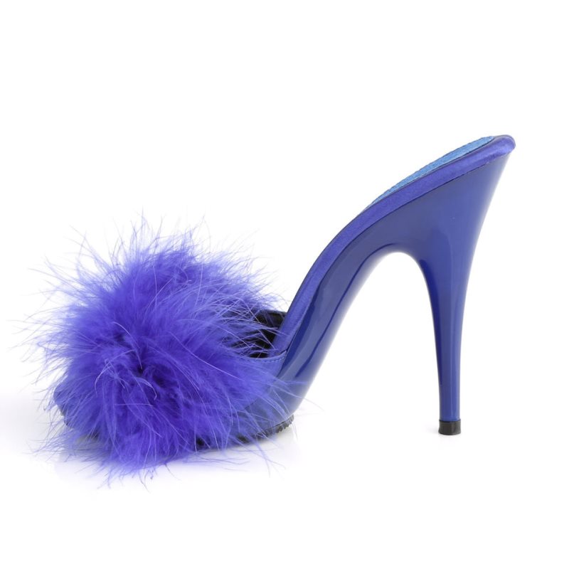 Pleaser Poise-501F Plateau High Heels Damen Blau | UWKTLAHMU