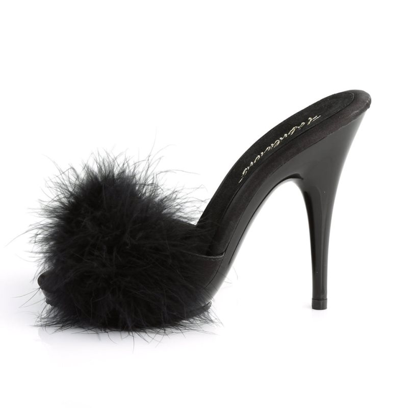 Pleaser Poise-501F Plateau High Heels Damen Schwarz | TPAHZRVNY