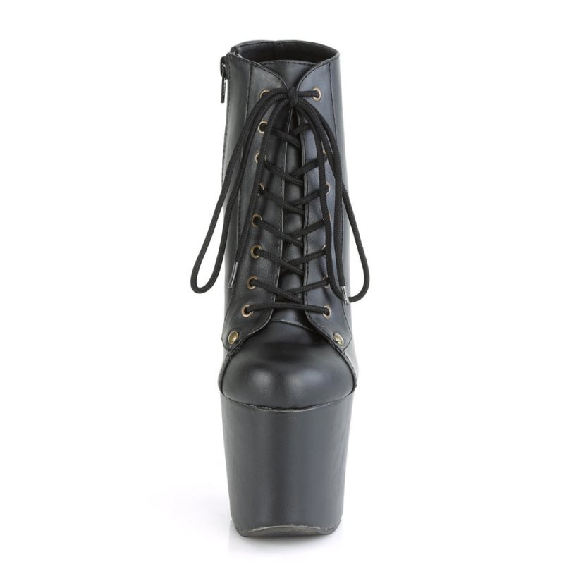 Pleaser Radiant-1005 Vegan Leather Stiefel Damen Schwarz | SIOWMFSUW