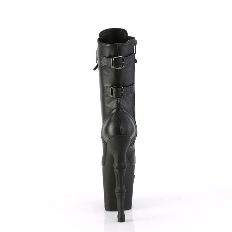 Pleaser Rapture-1047 Vegan Leather Stiefel Damen Schwarz | BZFOOHEKS