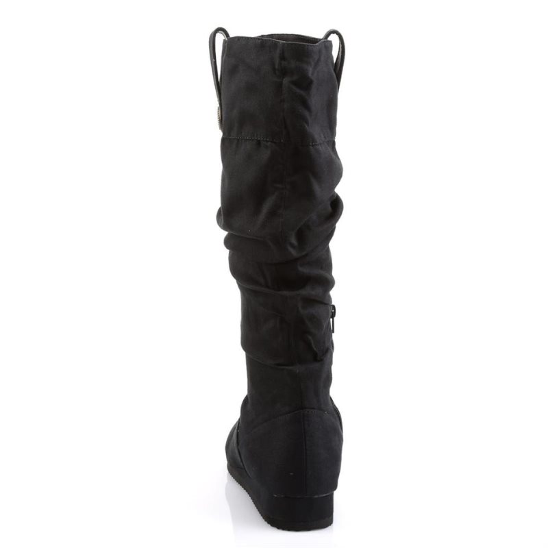 Pleaser Renaissance-104 Kniehohe Stiefel Damen Schwarz | GHCNCPMON