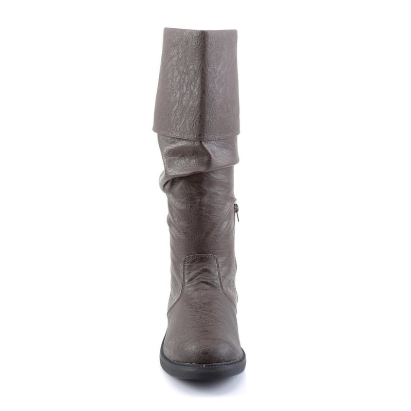 Pleaser Robinhood-100 Kniehohe Stiefel Damen Braun | JKSHKWVRH